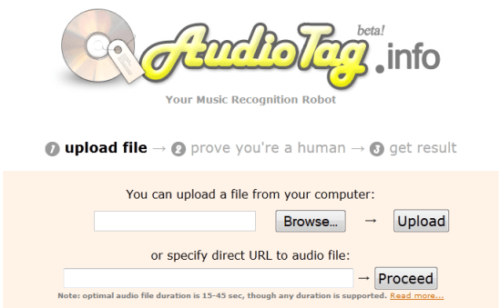 Используйте возможности сервиса "Audio Tag" для идентификации имеющегося у вас аудиофайла