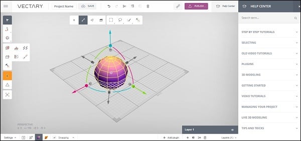 Создавайте 3Д-модели на vectary.com 
