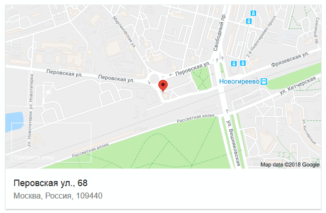 Расположения АСЦ с индексом 111974 в Москве